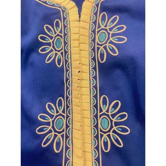 Bob Mackie Wearable Art Women's 3X Embroidered Blue Jacket - Picture 4 of 5